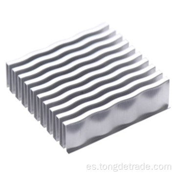 Aletas de aluminio de metal ondulado para intercooler